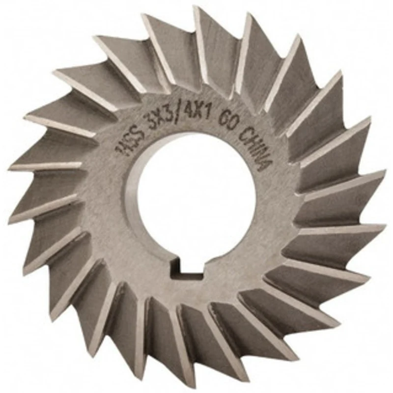 Value Collection 3 3 Cut Diam, 3/4 Cut Width, 1 Arbor, High Speed Steel Double-Angle Cutter Uncoated 328-5366 - 03205333